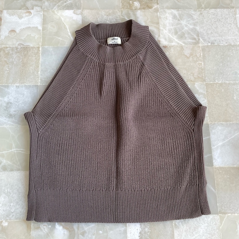 Wilfred brown knit tank